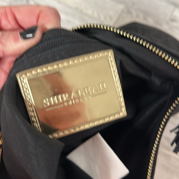 SHIRALEAH of CHICAGO VEGAN black leopard print clutch - Picture 10 of 13